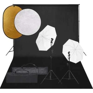Kit Per Studio Fotografico Con Set Luci, Fondale E Riflettore - Foto 1 di 6