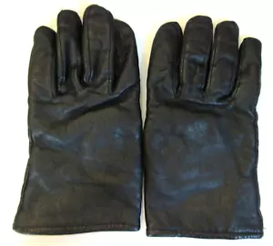 Steinberg Brothers Inc Black Leather Wool Blend Lined Gloves Vintage Size 6 EUC - Picture 1 of 4