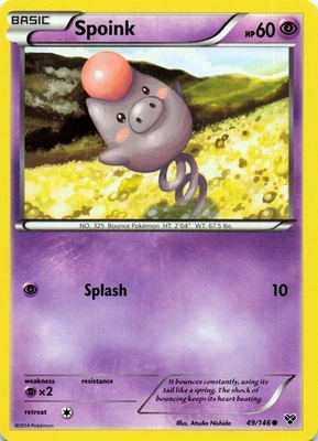 Spoink 49/146 XY Base Set Common - LP - Image 1 of 2