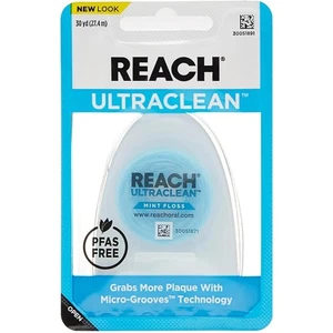 REACH Ultraclean Zahnseide Minze 30 Yards (3er Pack) 90 Fuß - Bild 1 von 9