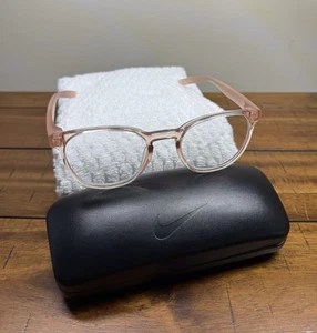 AUTHENTIC NIKE UNISEX EYEGLASSES WITH NIKE HARD CASE 7301 681 50mm 20-140 - Picture 1 of 12