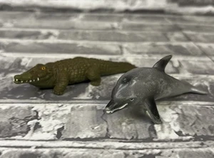 Alligatore giocattolo bullo vintage 1984 e delfino 1987 made in West Germany - Foto 1 di 8