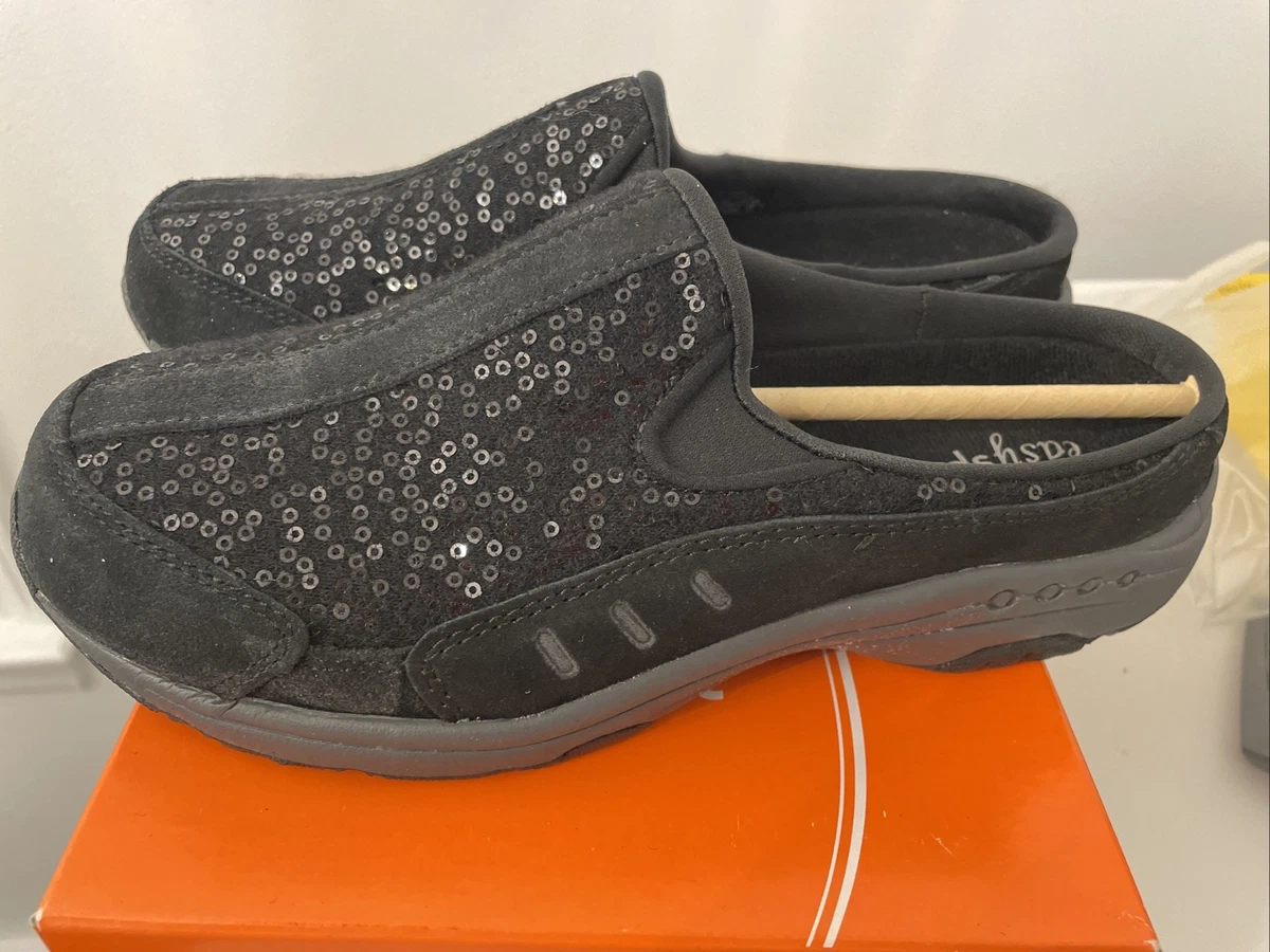 Easy Spirit Traveltime 458 Women's Shoes - Dark Gray, Size 5 M (B), Lightweight & Cushioned Comfort