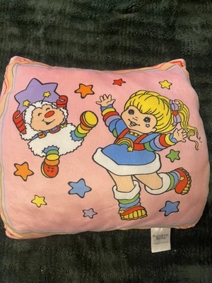 Almohada Rainbow Brite And Twink 14"x14" Rosa Suave Original Foto 1 de 4