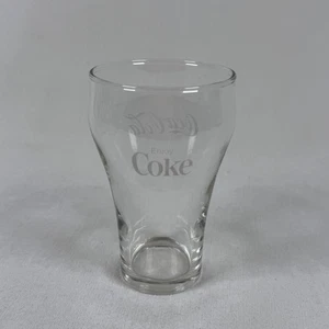 Coca-Cola "Enjoy Coke" Clear Drinking Glass - Picture 1 of 8