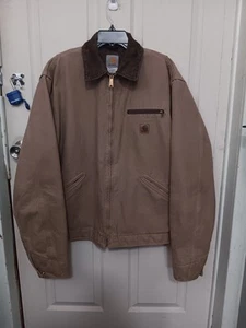 Carhartt Men's Vintage J97 SDL Large Tall Tan Blanket Lined EUC - Picture 1 of 15