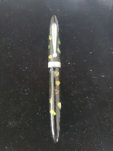 Vintage Sheaffer Junior Black With Fiery Spots (Like Shell/opal) Fountain Pen - Picture 1 of 6