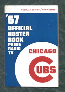 1967 Chicago Cubs baseball Media Guide Ernie Banks Ron Santo REGULAR ed. VG - Picture 1 of 1