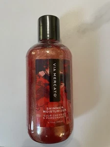 Via Mercato Shimmer Moisturizer Sour Cherris & Pomegranate New 6.7 Oz - Picture 1 of 3