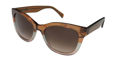 NUEVO ISAAC MIZRAHI 30240 GAFAS DE SOL 51-19-140 PLÁSTICO OJO DE GATO MUJER MARRÓN Foto 1 de 4