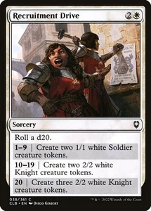 (4x FOIL) RECRUITMENT DRIVE - CL: Baldur's Gate – MTG Magic the Gathering Card - Picture 1 of 5