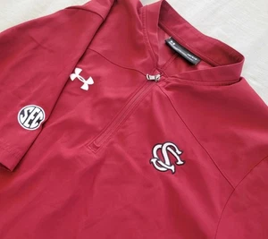Under Armour South Carolina Gamecocks Pullover Windbreaker 1/4 Zip Men's Large - Picture 1 of 7