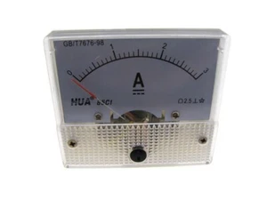 Panel de aguja analógico DC 0-3A amperímetro de corriente de CC 85C1 - Imagen 1 de 2
