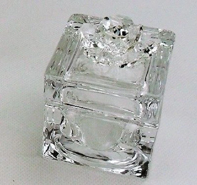 25572 Bomboniere Scatola portagioie con fiore cristallo Trasparente 6.6x5x5 (kit - Immagine 1 di 1