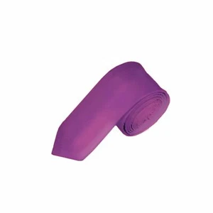 BERLIONI MEN CLASSIC LONG NECK TIE WITH HANKY SILK FINISH SOLID MANY COLORS - Picture 1 of 27