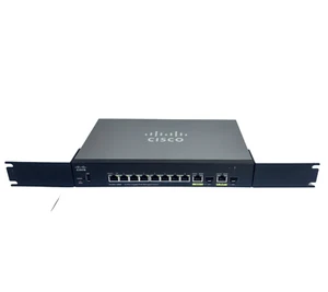 Cisco SG350-10MP 10-Port Gigabit PoE+ Managed Switch – Tested – VGC Rackmount - Photo 1/5