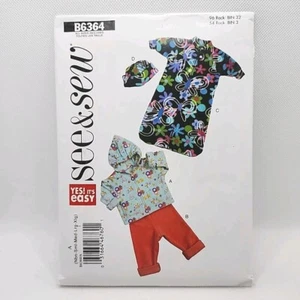 Butterick See & Sew 6364 Childs Jacket Pants Hat Sewing Pattern Size NB-XL Uncut - Picture 1 of 8
