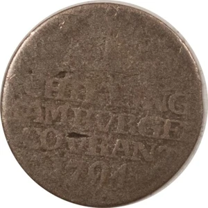 1794 - OHK DEUTSCHE LÄNDER - HAMBURG SCHILLING (12 PFENNIG) KM #456 FÜLLER - Bild 1 von 2