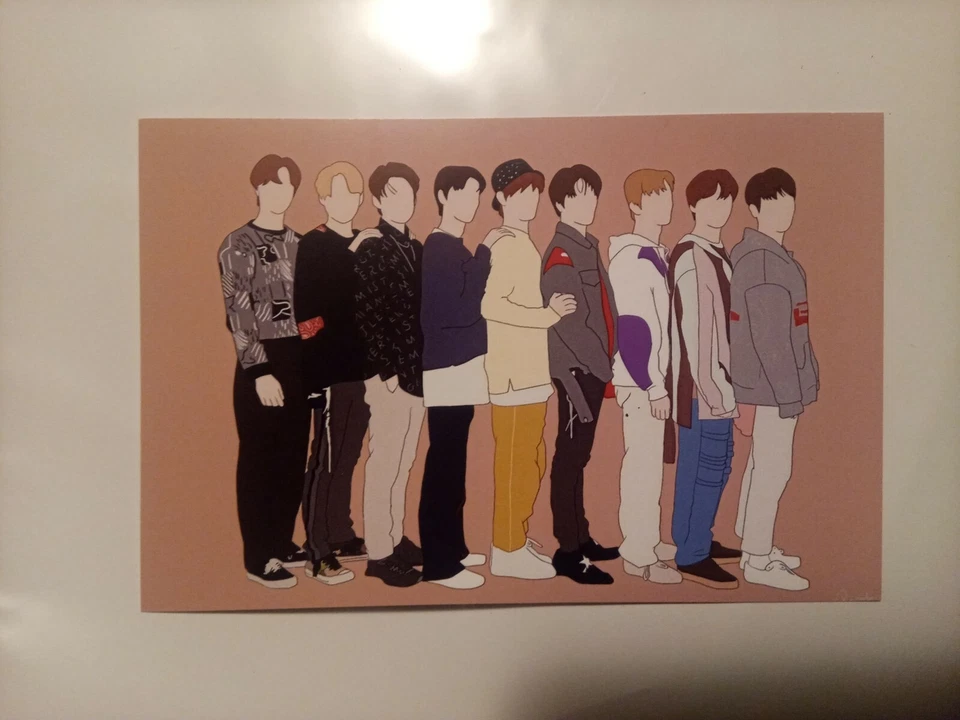 Nct127 fanart by me card postcard 10×15cm Korean kpop nct sm k-pop idols  - Immagine 1 di 1
