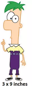 Calcomanía Ferb Fletcher y pegatina de pared Phineas Disney palo de dibujos animados decoración artística - Imagen 1 de 1