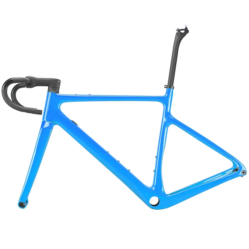 Cuadro de bicicleta de carbono de carretera grava 700*40C freno de disco cuadro de bicicleta de ciclocross Foto 1 de 4