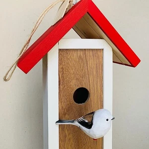 2-stöckiges Vogelhaus (Maisonette) Handarbeit - Bild 1 von 4