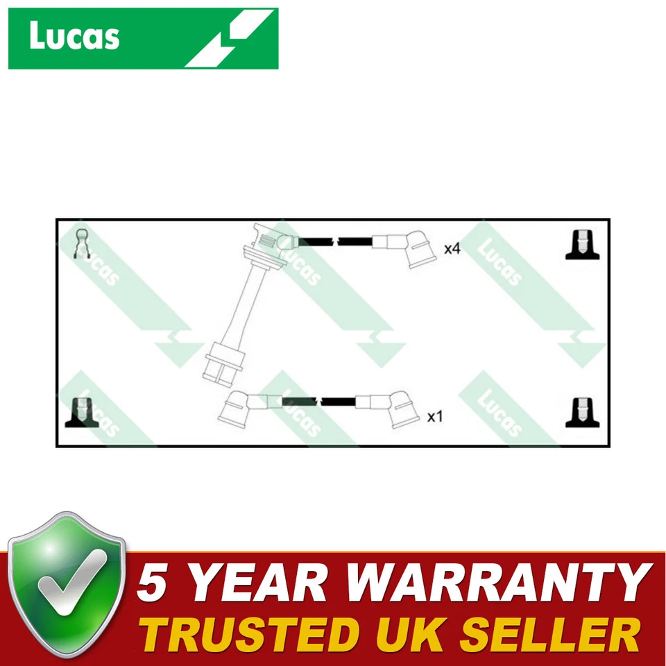 Conductores de encendido Lucas HT se adaptan a Toyota MR 2 1984-1990 Celica 1983-1985 1,6 Foto 1 de 2