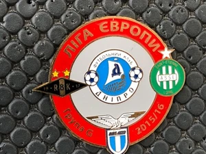 PINS BADGE FOOTBALL SOCCER ASSE SAINT ETIENNE VS FK Dnipro LAZIO 2015 / 2016 - Foto 1 di 1