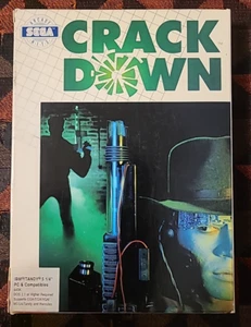 Crack Down (1990, Sega Arcade Hits, IBM Tandy PC) Big Box, 2 Disks, & Manual - Picture 1 of 5
