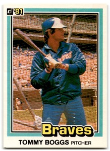 1981 Donruss Tommy Boggs Atlanta Braves #597