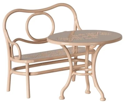 2025 Maileg Maus hellrosa Cafe Set - Bild 1 von 4