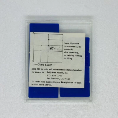 Rare PollyAnna Slide Puzzle Game Mind Solving Sliding Blocks USA Prototype 18 - Image 1 of 4