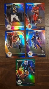 2021 Panini Prizm Draft Picks 5 Card Prizm Lot, 4 Red, White & Blue & 1 Green - Picture 1 of 3