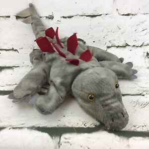 Caltoy Stegosaurus Plush Hand Puppet Gray Full Body Dinosaur Soft Toy