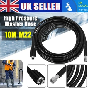10m Replacement High Pressure Washer hose Heavy Duty M22 M14 Jet Power Wash Pipe - Picture 1 of 8