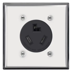 NEMA 10-30R Presa di alimentazione montaggio a filo, 30 amp, 3 P 3 W 125/250 V, micmi, elencato UL - Foto 1 di 7