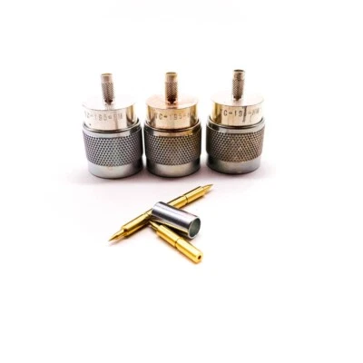 Conector de enchufe coaxial 3 piezas Times TC-195-NM RF N crimpado macho para cable LMR-195 Foto 1 de 4