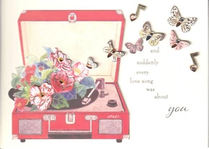 PAPYRUS VALENTINES CARD NIP MSRP $7,95 OGNI SCHEDA CANZONE (N30) - Foto 1 di 2