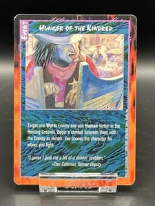 Rage Collectible Card Game Hunger of the Kindred - 1998-1999 White Wolf Games - Picture 1 of 3