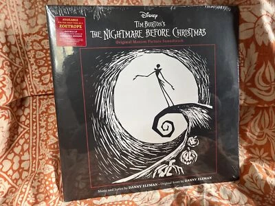 SEALED Tim Burton The Nightmare Before Christmas OST Zoetrope Vinyl 2xLP New - Image 1 of 4
