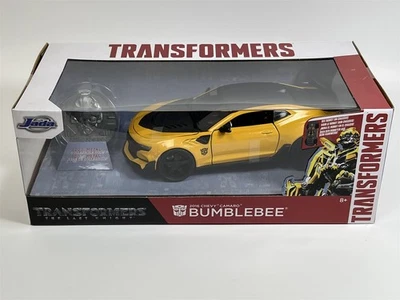 Transformers 2016 Chevy Camaro Bumble Bee with Coin 1:24 Jada 253115002 - Image 1 of 4