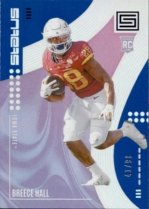 Breece Hall Rookie - 2022 Panini Chronicles Status Draft Picks - Numbered /99 - Bild 1 von 2