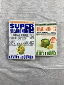 Freakonomics And Super Freakonomics Book Lot Paperback And Hardcover - Imagen 1 de 6