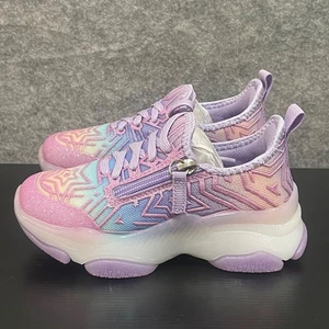 Dream Pair Kinder Mädchen Sneaker Größe 10 EU 28 Lila Jelly Reißverschluss Schnürschuhe - Bild 1 von 16