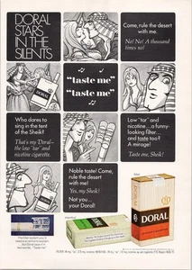 Doral 1972 Vintage Impreso Anuncio Cigarrillos Bajo Alquitrán Filtro Mentol - Imagen 1 de 1