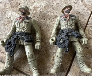 Lotto Figurine Chap Mei Explorer (2) 4” Eroi Avventura Archeologo Giungla Giocattolo - Foto 1 di 4