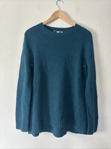Seasalt ‘Carbis Jumper’ Teal Green Wool Blend Size UK 10 - Picture 1 of 8