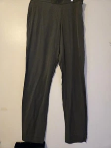 Theory Chocolate Summer Silk Emery Dress Pants Pull On Comfy High Quality Fresh - Picture 1 of 9