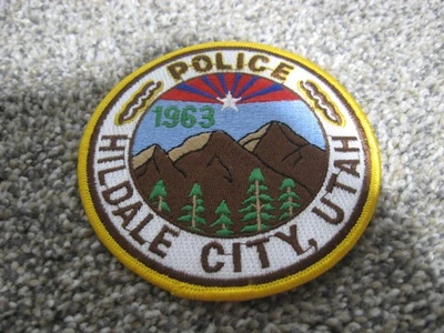 Est. 1963 HILDALE CITY UTAH Polygamy City 4" Round Police Patch - Image 1 of 2