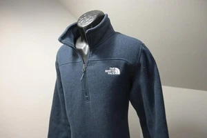North Face Fleece Jacket 1/4 Zip Dark Blue Winter Mens Size Large - Picture 1 of 10